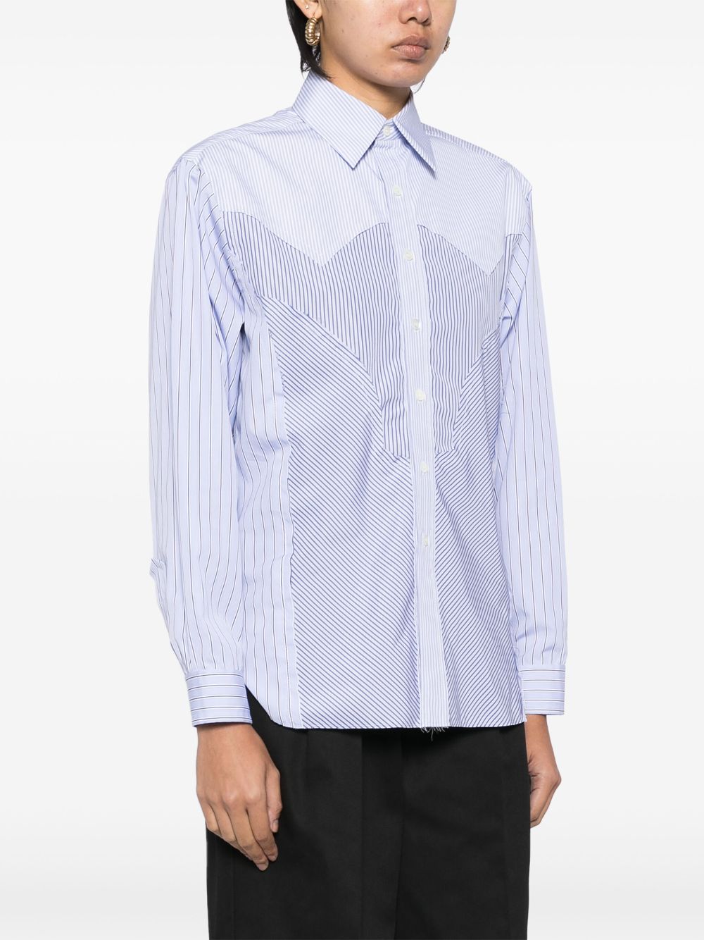 Maison Margiela striped yoke shirt Women