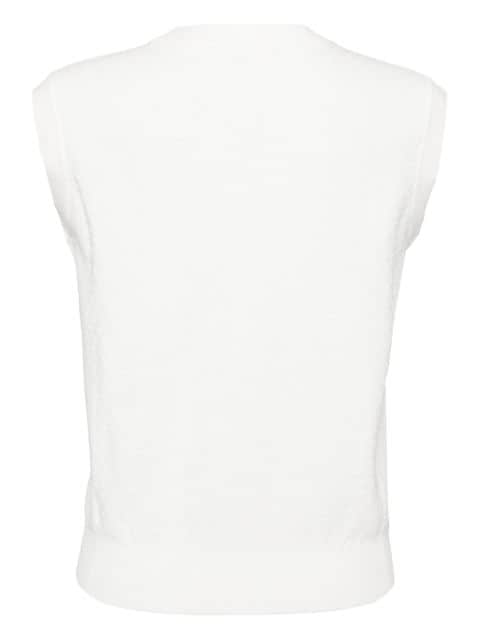 sleeveless knitted top 