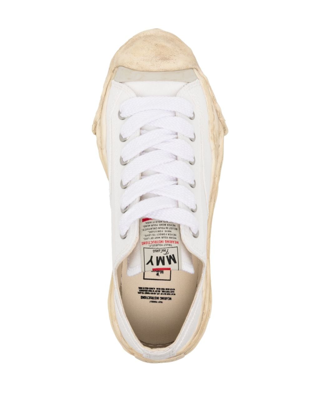 Shop Miharayasuhiro Hank Sneakers In White