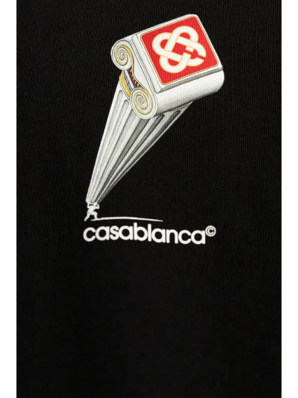Casablanca Leaning Column t-shirt | Black | FARFETCH CA