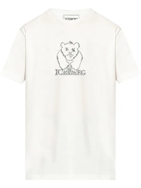 Iceberg bear embroidery T-shirt