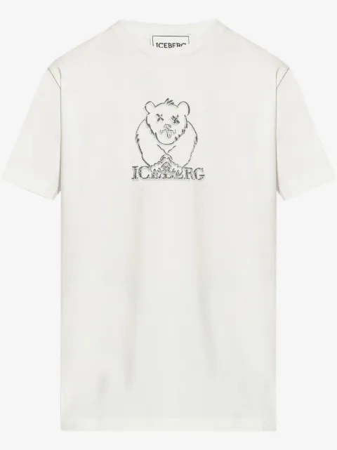 Iceberg bear embroidery T-shirt