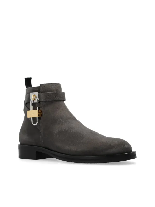 Givenchy Lock Ankle Boots | Grey | FARFETCH