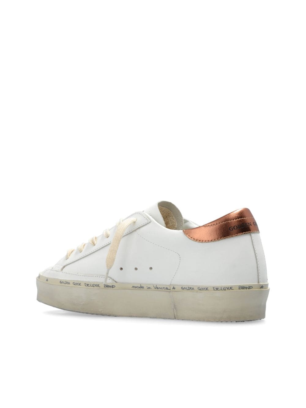 Shop Golden Goose Hi Star Classic Sneakers In White