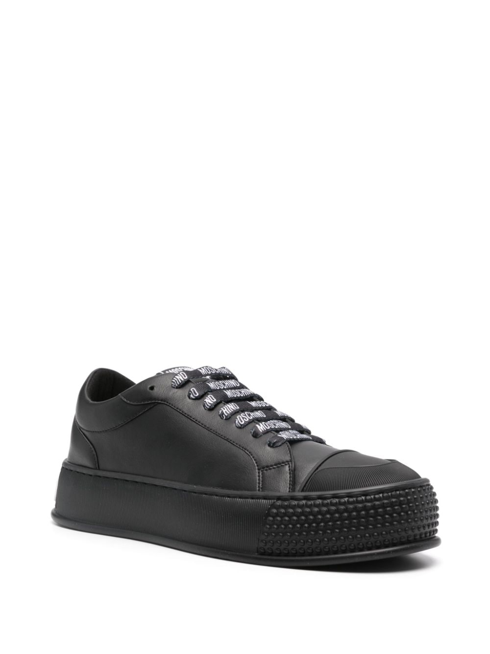 Moschino Bumps & Stripes Sneakers | Black | FARFETCH