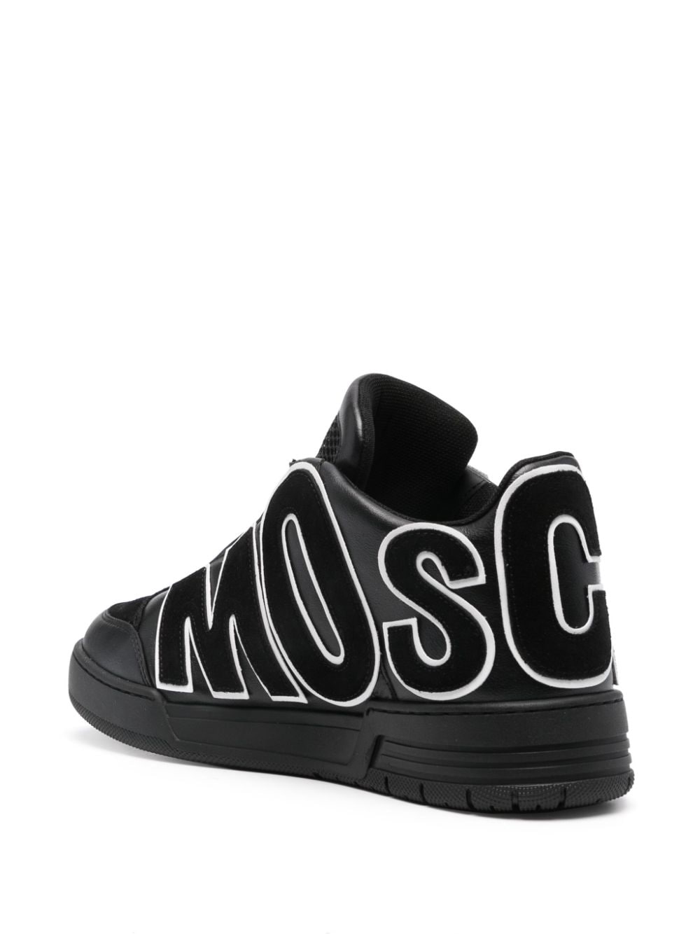 Shop Moschino Streetball Sneakers In Black