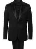 Tagliatore satin-trim dinner suit - Black