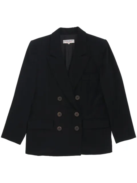 Saint Laurent Pre-Owned 1970s wool double-breasted blazer