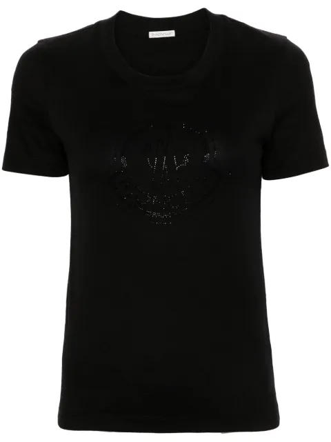 Moncler rhinestone-logo T-shirt