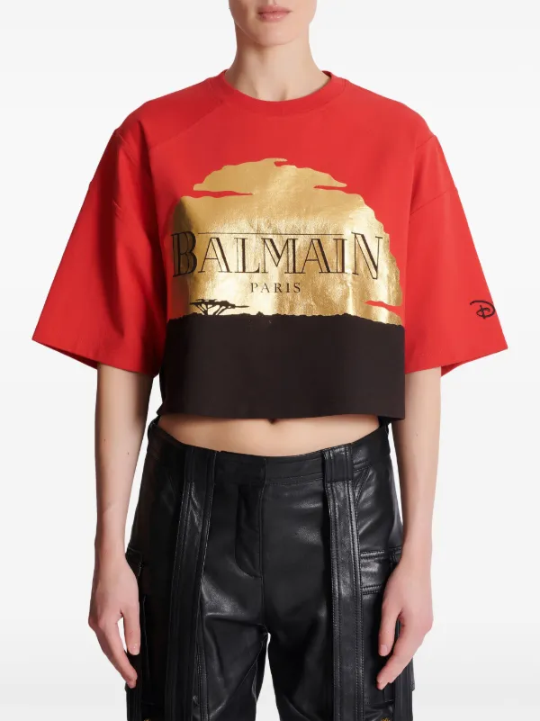 【関税＆送料込み】Balmain \"The Lion King\" T-Shirt Disney x Balmain: The Lion King - Relaxed T-shirt with