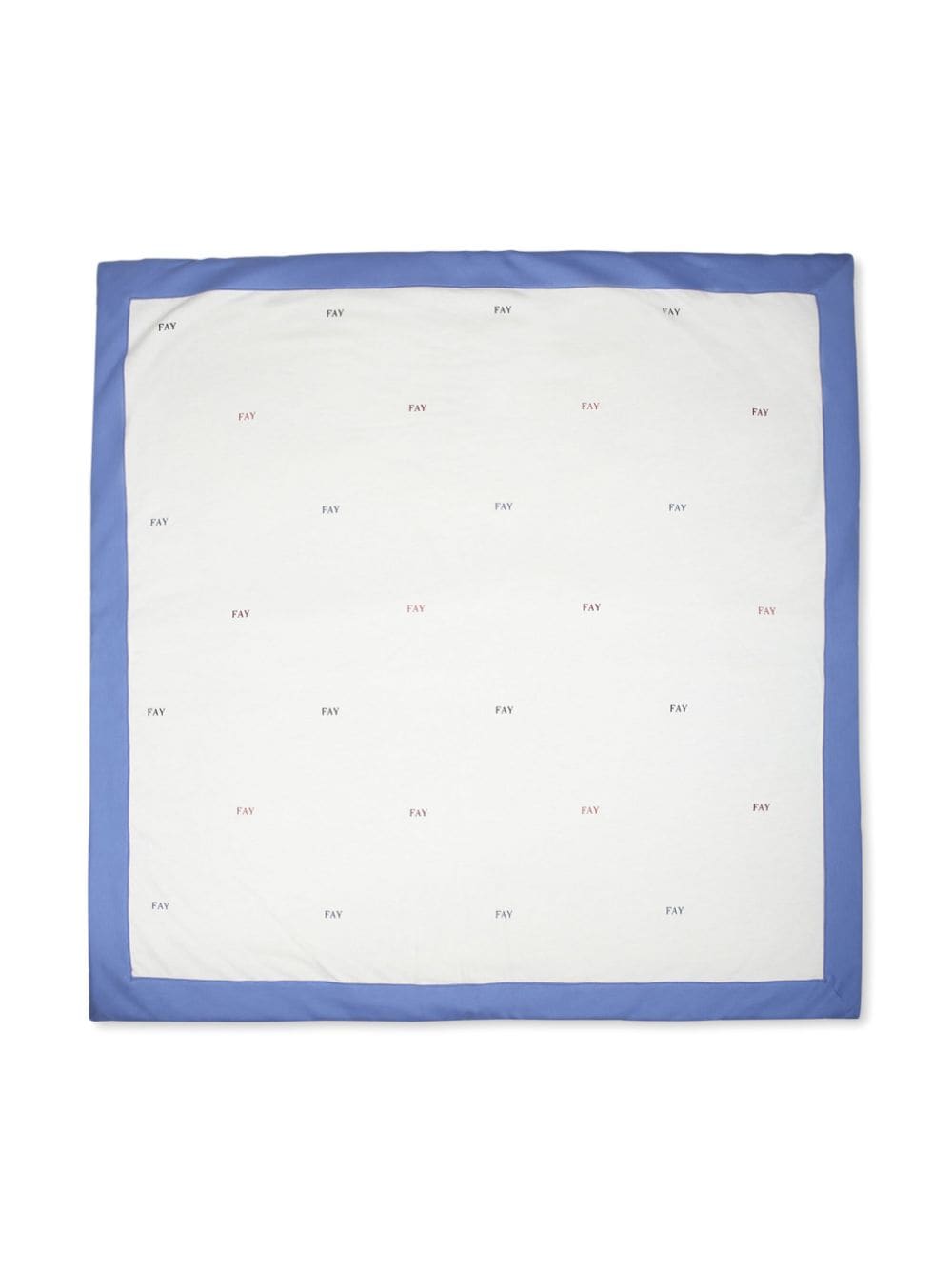 Fay Kids logo-print blanket - Bianco