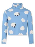 Stella McCartney Kids sheep-print T-shirt - Blue