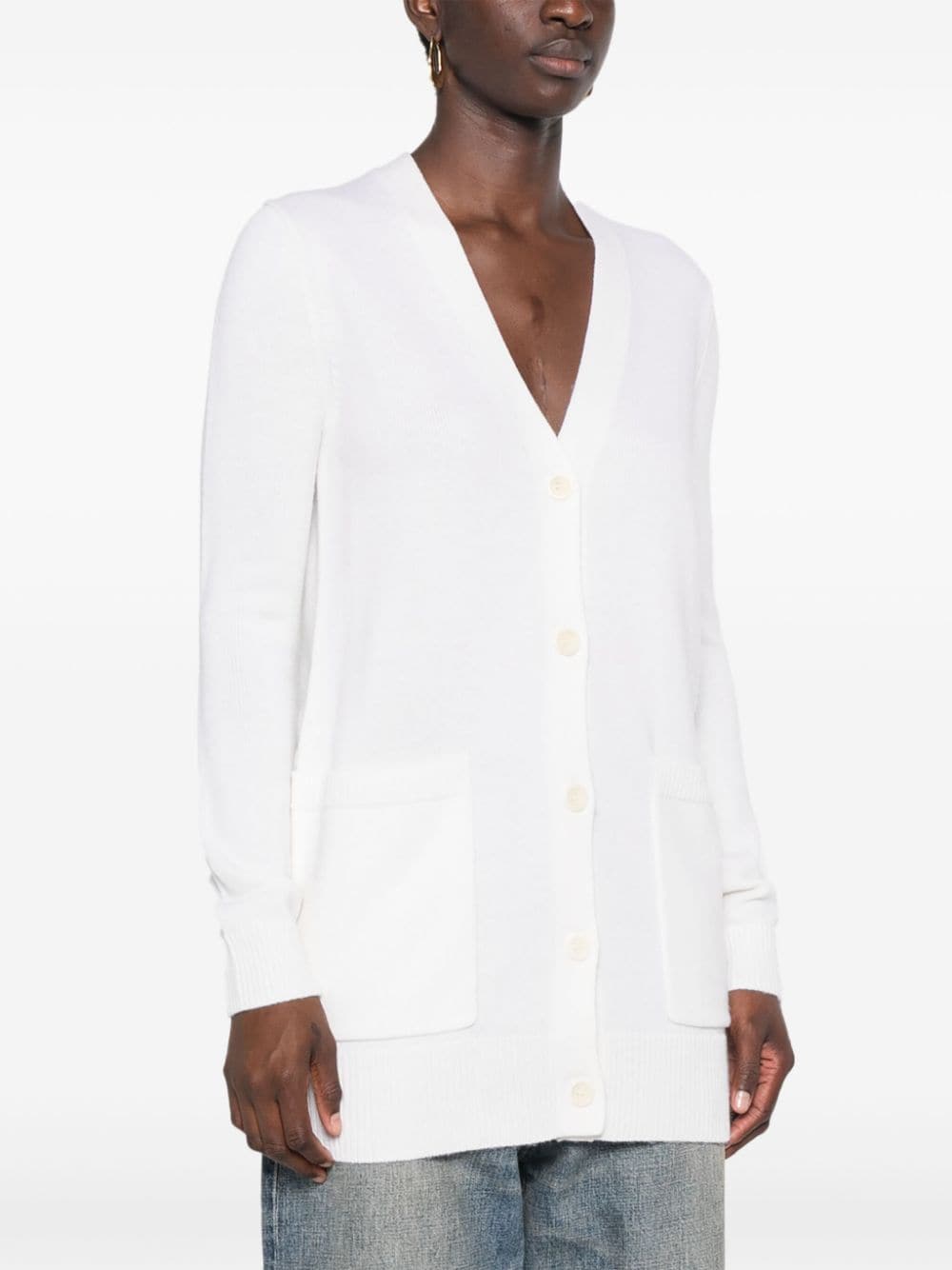 Shop Max Mara Villar Cardigan In Weiss