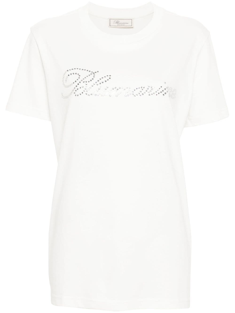 rhinestone-logo T-shirt