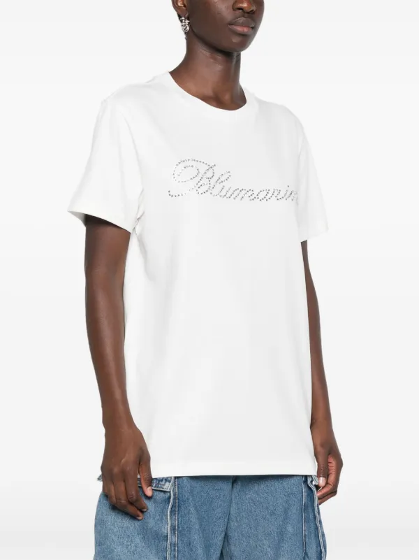Tシャツ・カットソー BLUMARINE Woman T-Shirt White 2T083A N0100 t_shirt_con_ricamo_blumarine_i