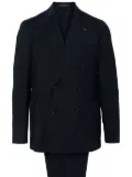 Tagliatore logo-plaque suit - Blue