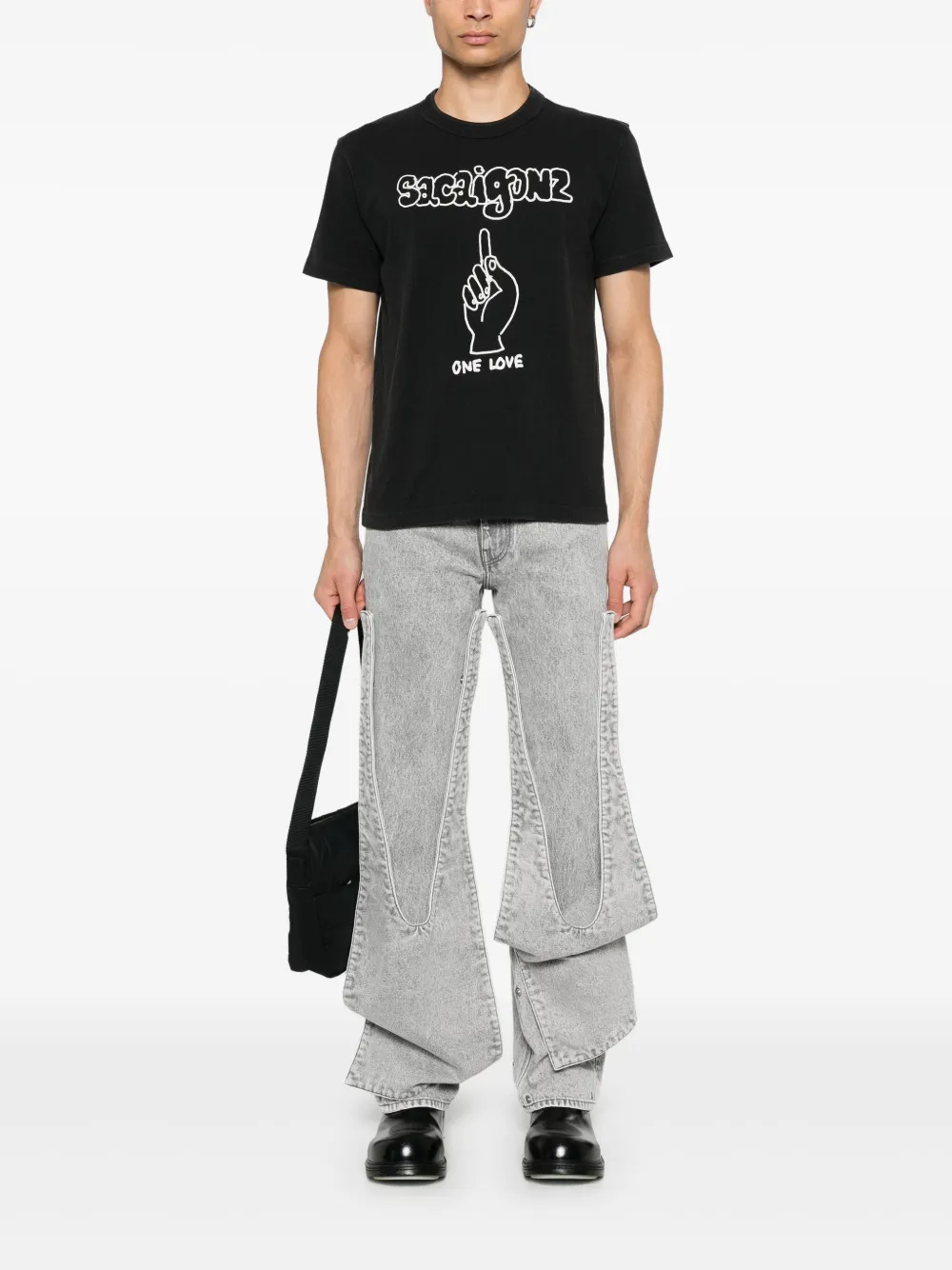 sacai Sacaigonz T-shirt - Zwart