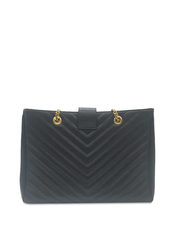 Saint Laurent Pre-Owned 2012-2020 Quilted Grain De Poudre Monogram 