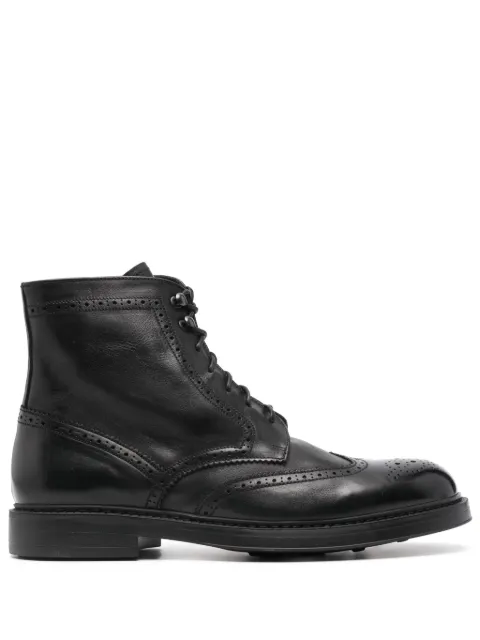 Doucal's perforated-design boots