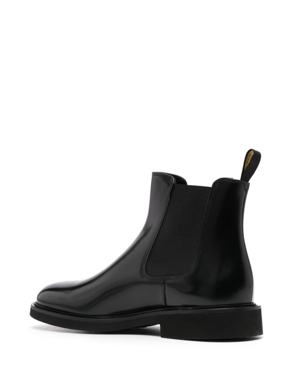 Shop Doucal's Leather Ankle Boots In Black