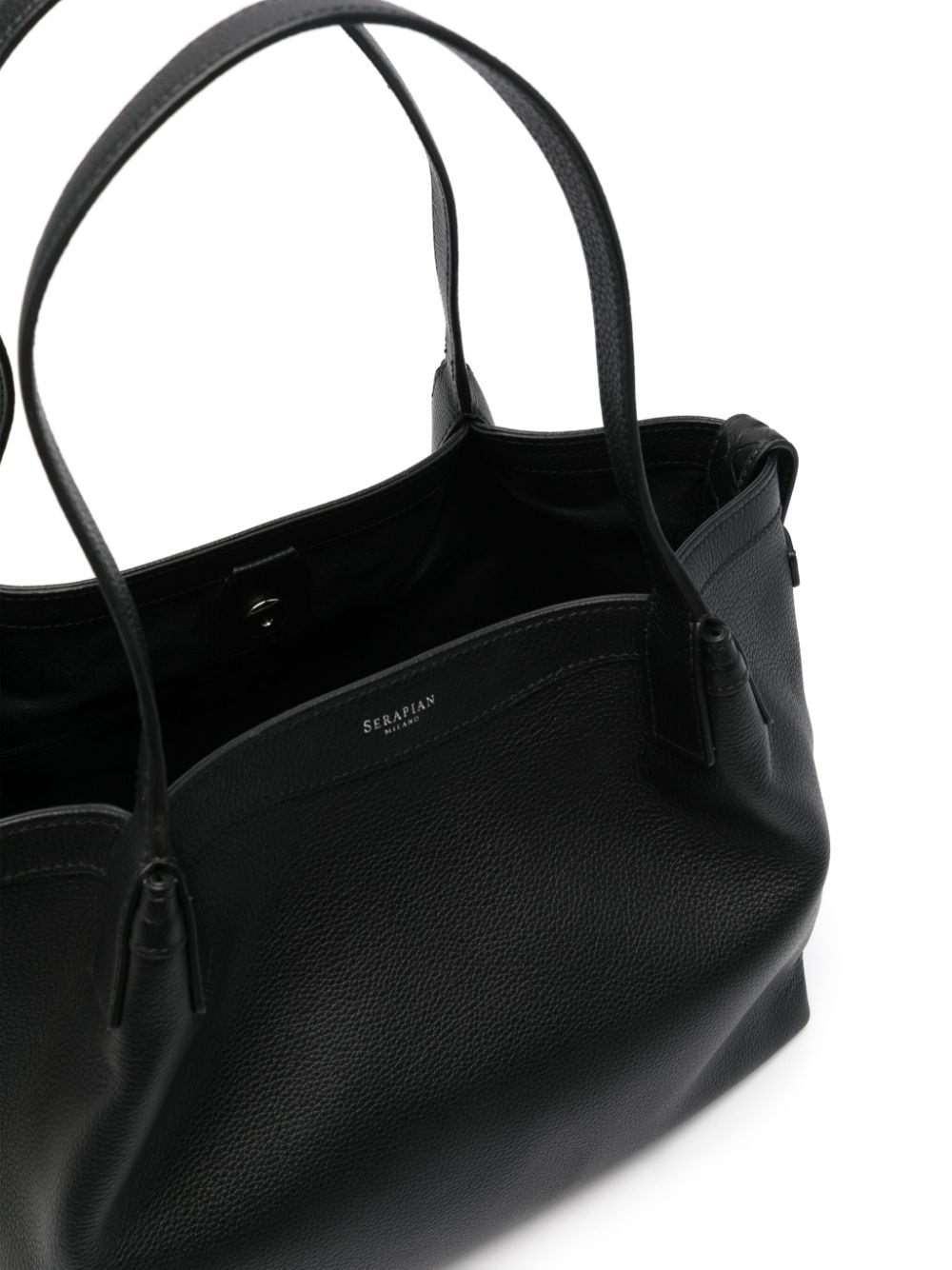 Shop Serapian Small Secret Tote Bag In Schwarz