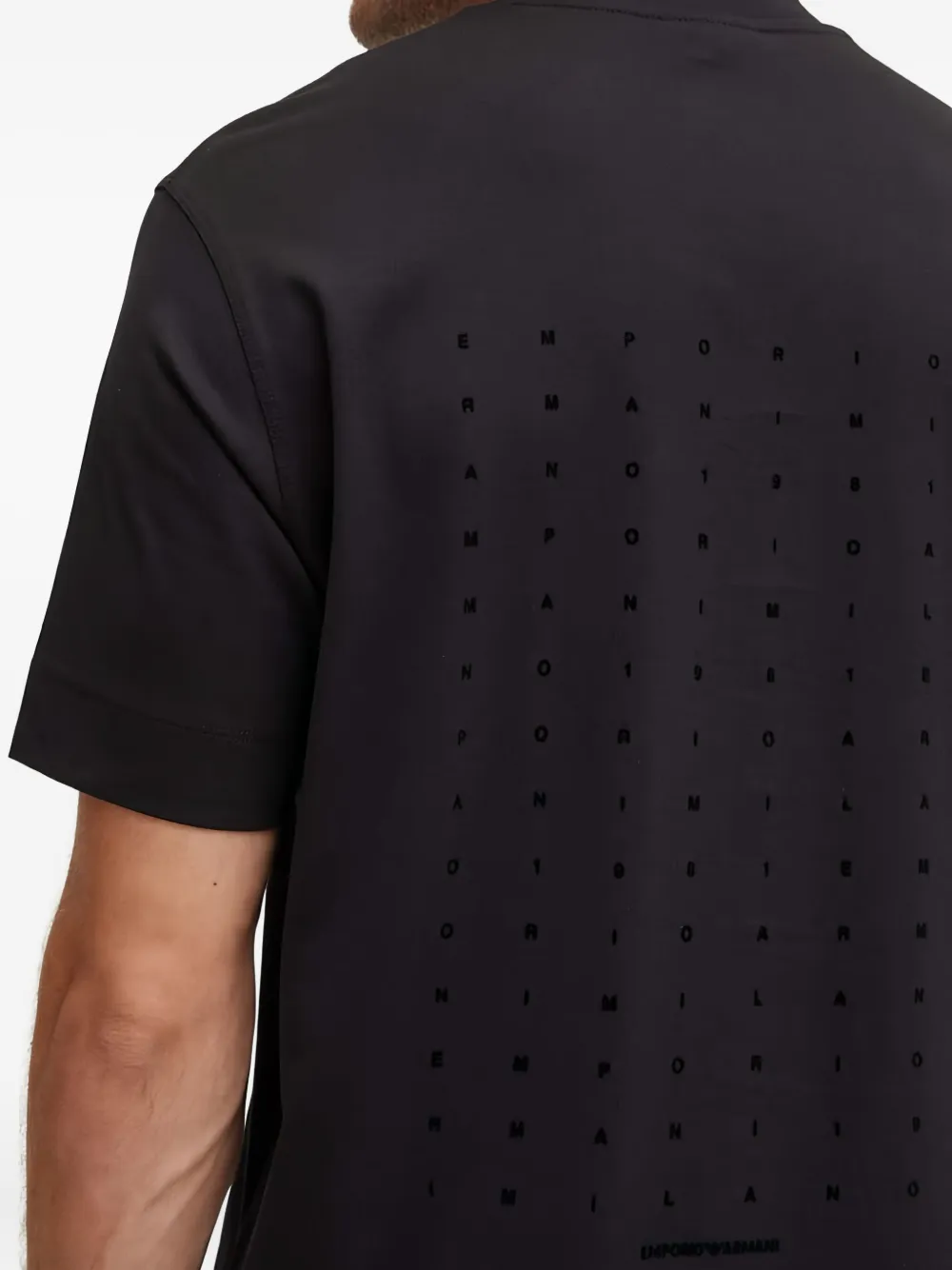 Emporio Armani Katoenen T-shirt Zwart