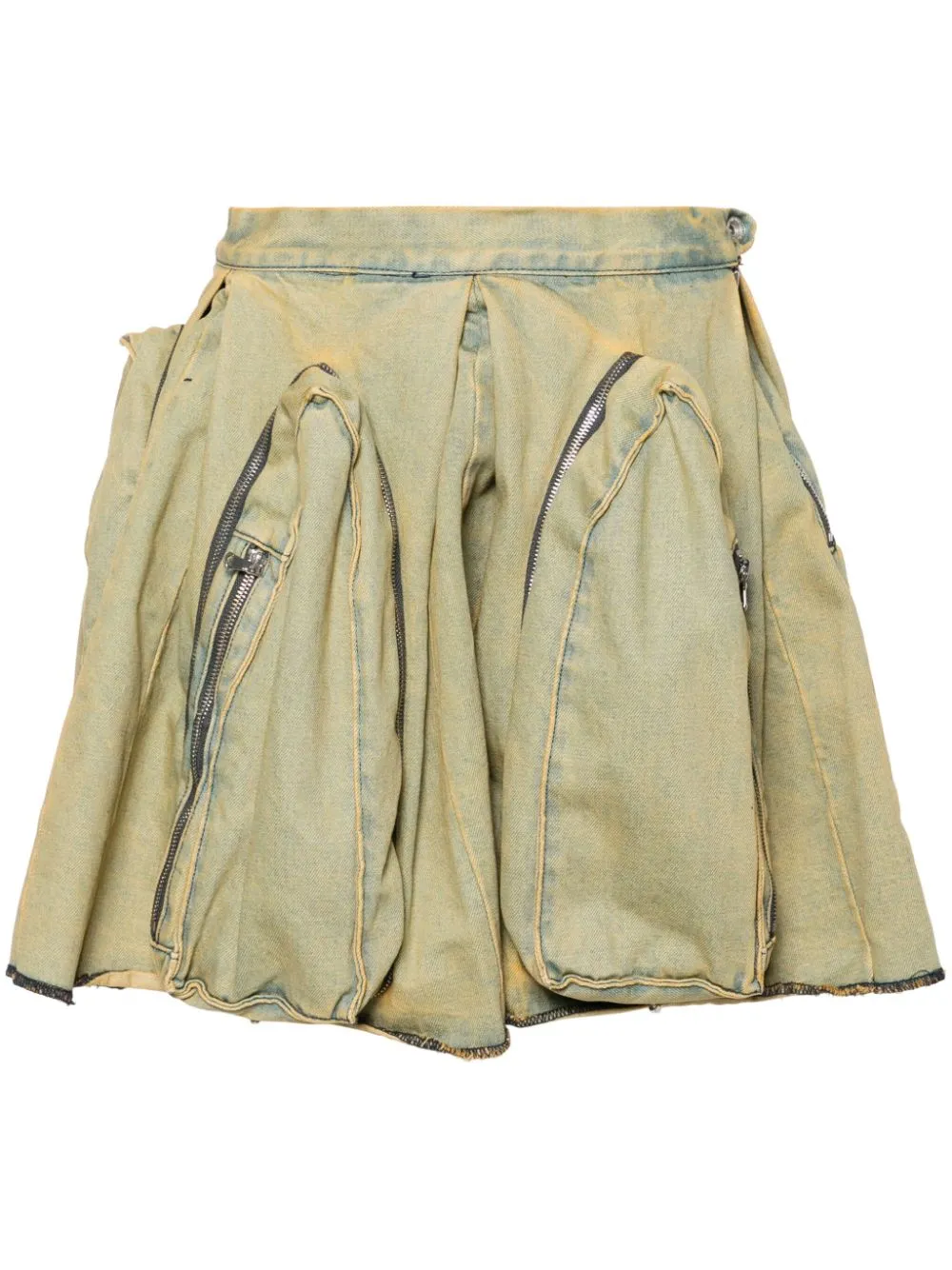 cotton draped skirt