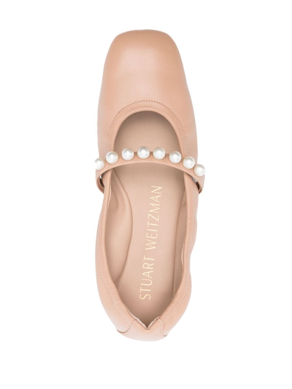 Stuart Weitzman Goldie ballerina's Beige