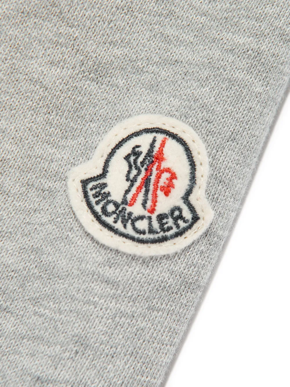 Moncler Enfant Jurk met geborduurd logo Grijs