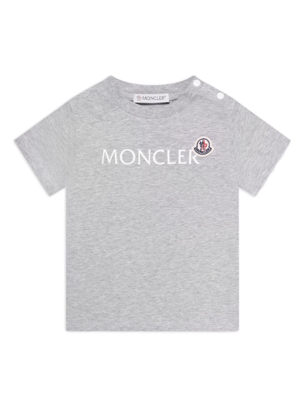 Moncler Enfant T-shirt met logo Grijs