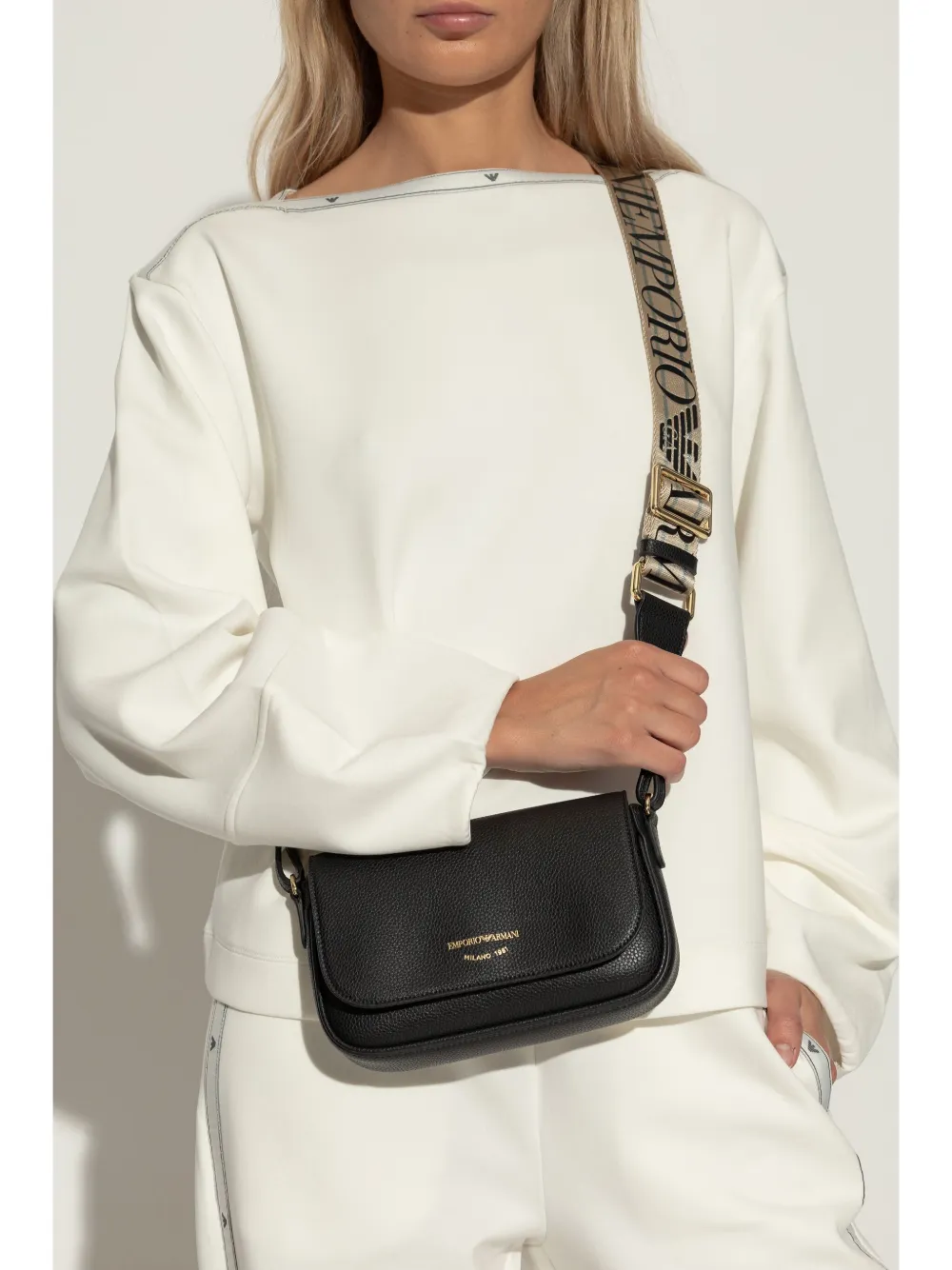 Emporio Armani Lilly shoulder bag - Zwart