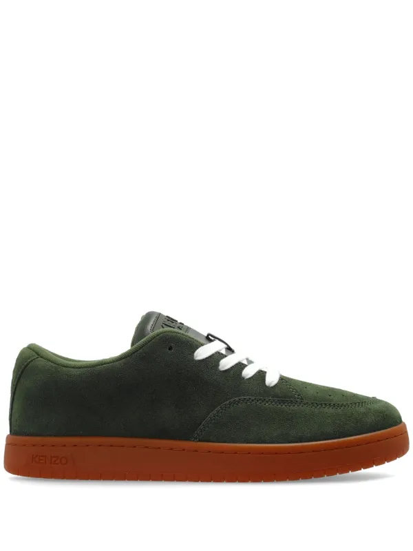 Kenzo Kenzo Dome Suede Sneakers Green FARFETCH AO