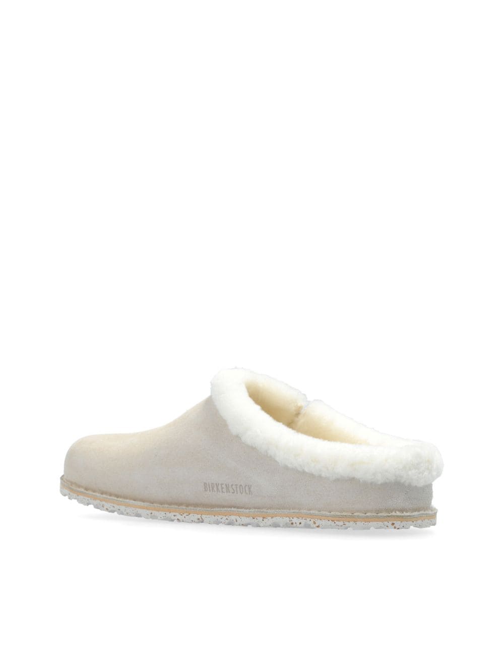 Shop Birkenstock Faux-fur Trim Slippers In Neutrals