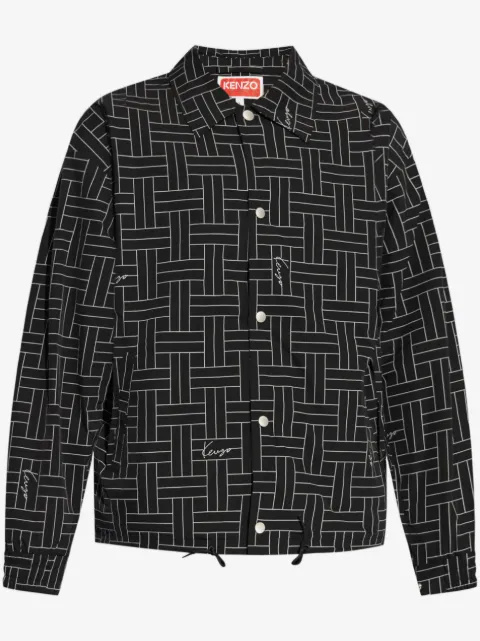 Kenzo Weave 印花防风夹克