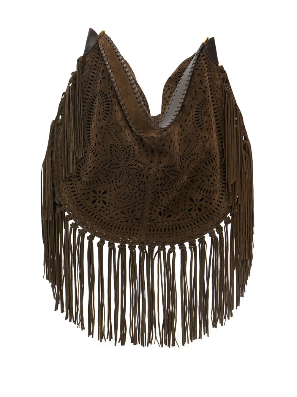 ISABEL MARANT Oskan Hobo suède schoudertas Bruin