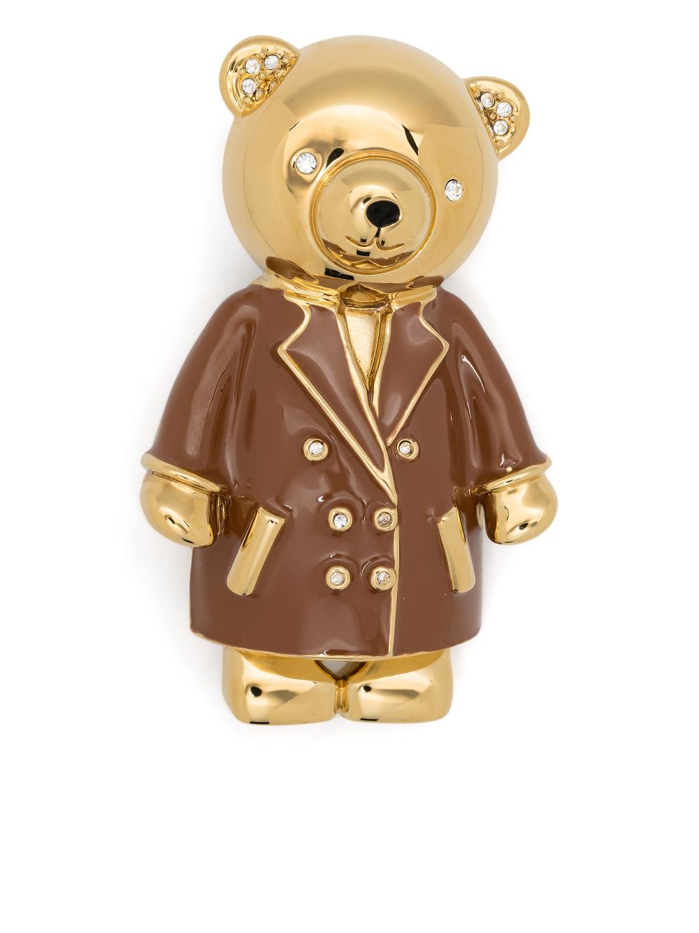 Max Mara teddy bear metal brooch Women