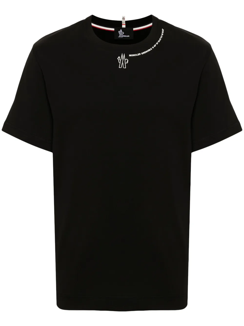 Moncler Grenoble T-shirt met logo Zwart