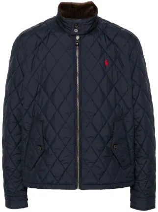 Polo Ralph Lauren diamond quilted Jacket Blue FARFETCH UK