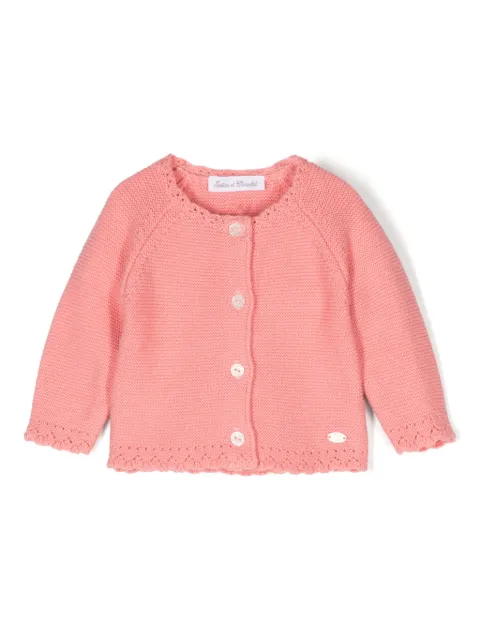 Tartine Et Chocolat Cardigan con placca logo