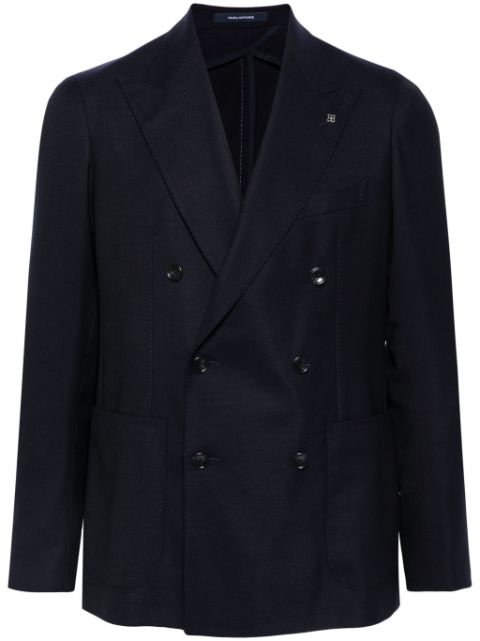 Tagliatore logo-plaque blazer Men