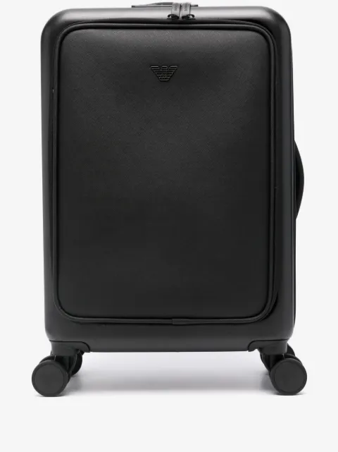 Emporio Armani logo-plaque suitcase