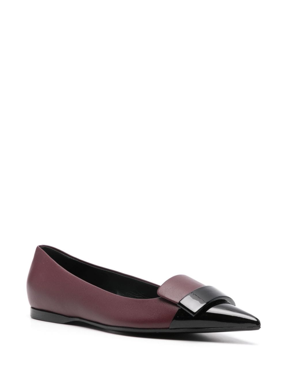 Shop Sergio Rossi Sr1 Ballet Flats In Red