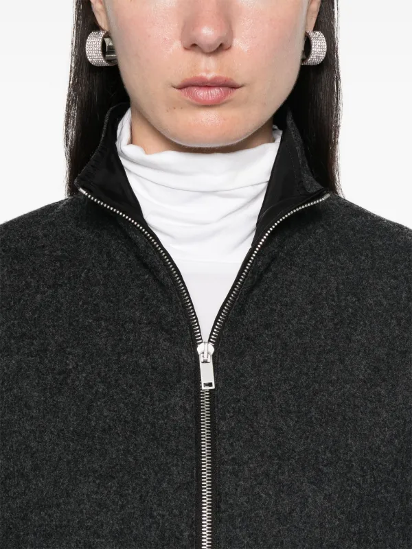 Jil Sander Virgin Wool Midi Dress | Grey | FARFETCH