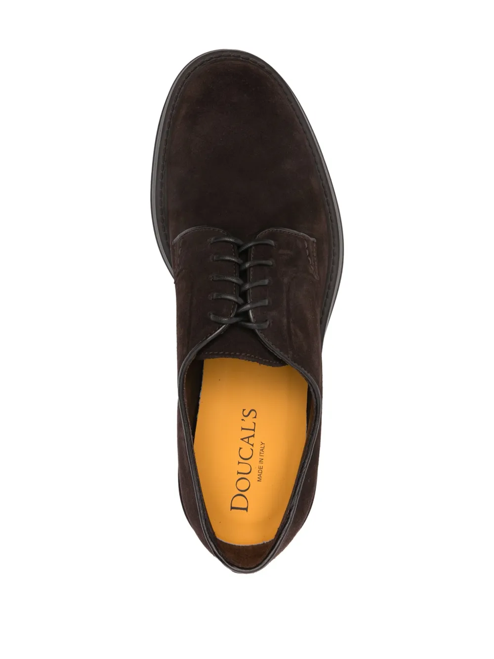 Doucal's suede Derby shoes Brown