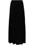 N.Peal long knitted skirt - Black
