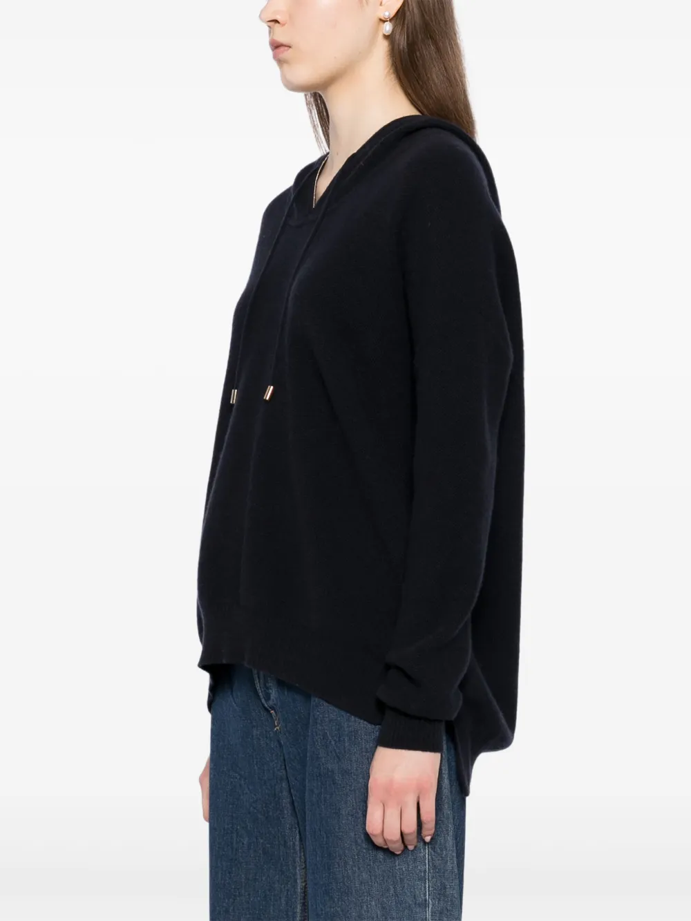N.Peal Trui met capuchon Blauw