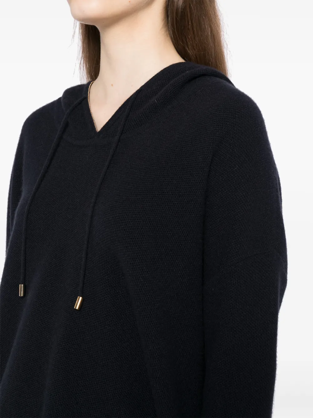 N.Peal Trui met capuchon Blauw