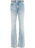 Stella McCartney clasp-embellished tapered jeans - Blue