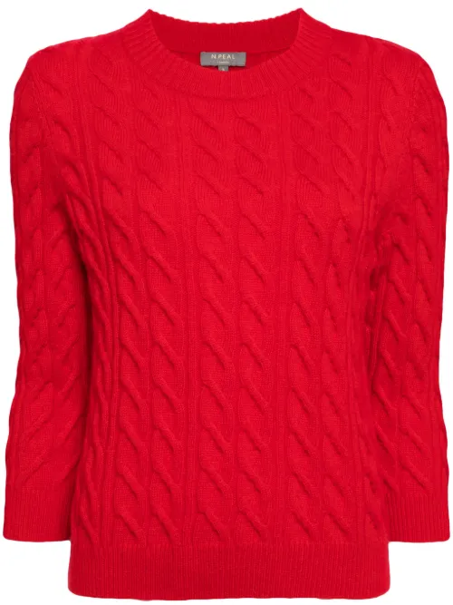 Pull en cachemire à design torsadé - N.Peal - Modalova