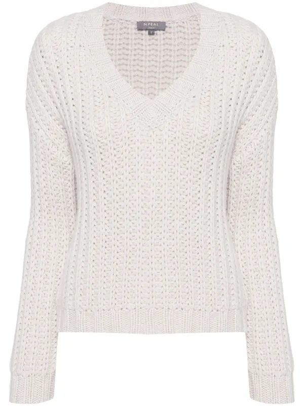 N.Peal chunky knitted Jumper Neutrals FARFETCH AE